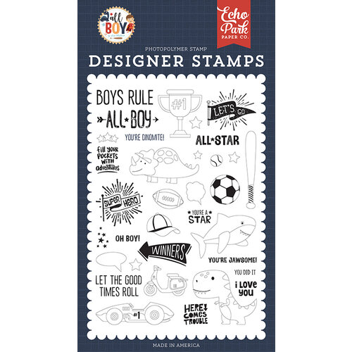 Echo Park - All Boy Collection - Clear Photopolymer Stamps - You're A Star