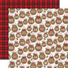 Echo Park - A Lumberjack Christmas Collection - 12 x 12 Double Sided Paper - Jolly Ornaments