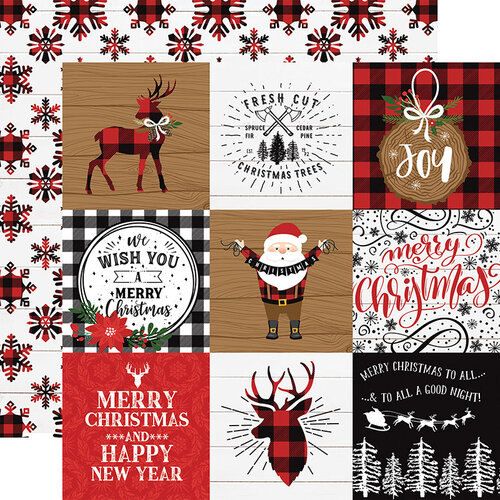 Echo Park - A Lumberjack Christmas Collection - 12 x 12 Double Sided Paper - 4 x 4 Journaling Cards Echo Park - A Lumberjack Christmas Collection - 12 x 12 Double Sided Paper - 4 x 4 Journaling Cards