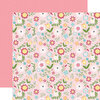 Echo Park - All Girl Collection - 12 x 12 Double Sided Paper - All Girl Floral