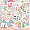Echo Park - All Girl Collection - 12 x 12 Cardstock Stickers - Elements