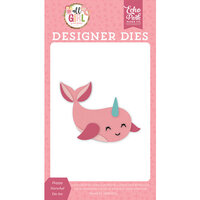 Echo Park - All Girl Collection - Decorative Dies - Happy Narwhal