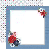 Echo Park - All American Collection - 12 x 12 Double Sided Paper - Americana Page Frame
