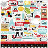 Echo Park - A Magical Voyage Collection - 12 x 12 Cardstock Stickers - Elements