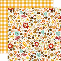 Echo Park - A Perfect Autumn Collection - 12 x 12 Double Sided Paper - Autumn Garden