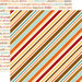 Echo Park - A Perfect Autumn Collection - 12 x 12 Double Sided Paper - Seasonal Stripe