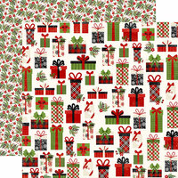 Echo Park - A Perfect Christmas Collection - 12 x 12 Double Sided Paper - Jolly Presents
