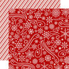Echo Park - A Perfect Christmas Collection - 12 x 12 Double Sided Paper - Snowflake Swirl