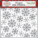 Echo Park - A Perfect Christmas Collection - 6 x 6 Stencil - Sparkling Snowflake