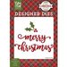 Echo Park - A Perfect Christmas Collection - Designer Dies - Merry Christmas and Holly