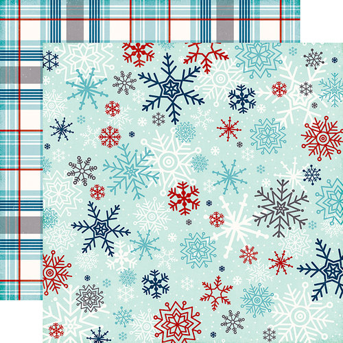 Echo Park - A Perfect Winter Collection - 12 x 12 Double Sided Paper - Snowflake Flurry