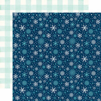 Echo Park - A Perfect Winter Collection - 12 x 12 Double Sided Paper - Snowy Night