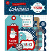 Echo Park - A Perfect Winter Collection - Ephemera - Frames and Tags