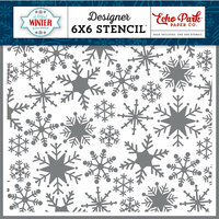 Echo Park - A Perfect Winter Collection - 6 x 6 Stencil - Sweet Snowflakes Echo Park - A Perfect Winter Collection - 6 x 6 Stencil - Sweet Snowflakes