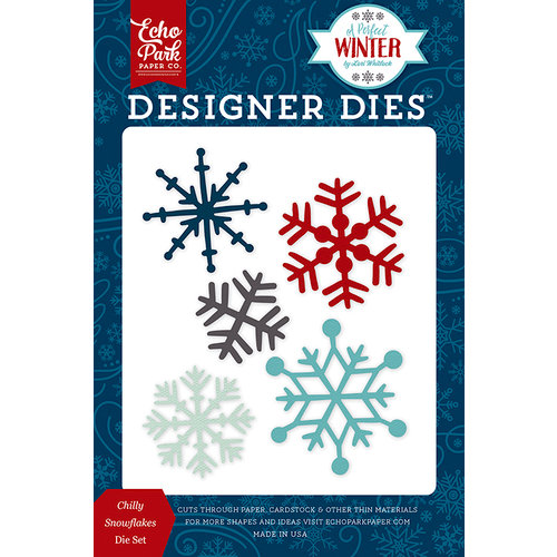 Echo Park - A Perfect Winter Collection - Designer Dies - Chilly Snowflakes