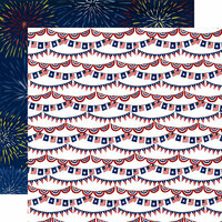Echo Park - America The Beautiful Collection - 12 x 12 Double Sided Paper - Stars and Stripes
