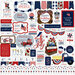 Echo Park - America The Beautiful Collection - 12 x 12 Cardstock Stickers - Elements