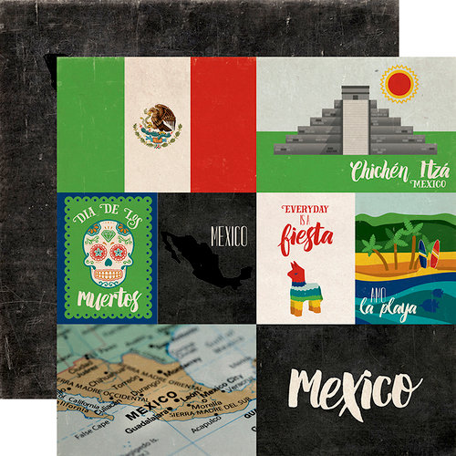 Echo Park - Around The World Collection - 12 x 12 Double Sided Paper - Mexico