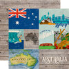 Echo Park - Around The World Collection - 12 x 12 Double Sided Paper - Australia