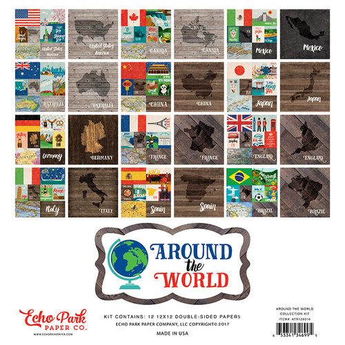 Echo Park - Around The World Collection - 12 x 12 Collection Kit