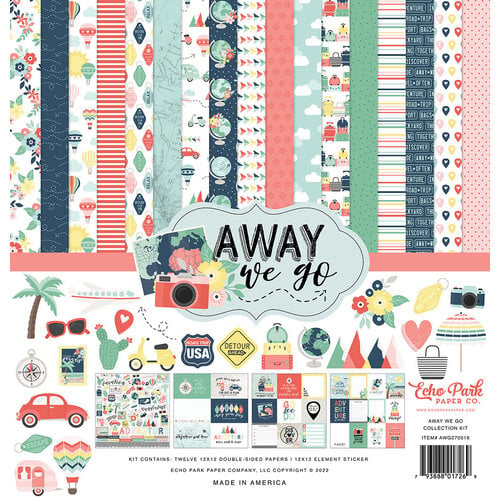Echo Park - Away We Go Collection - 12 x 12 Collection Kit