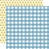 Echo Park - Baby Boy Collection - 12 x 12 Double Sided Paper - Boy Gingham