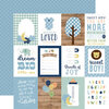 Echo Park - Baby Boy Collection - 12 x 12 Double Sided Paper - 3 x 4 Journaling Cards