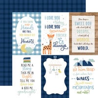 Echo Park - Baby Boy Collection - 12 x 12 Double Sided Paper - 4 x 6 Journaling Cards