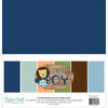 Echo Park - Baby Boy Collection - 12 x 12 Solids Paper Pack