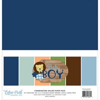 Echo Park - Baby Boy Collection - 12 x 12 Solids Paper Pack