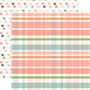 Echo Park - Baby Girl Collection - 12 x 12 Double Sided Paper - New Arrival Plaid