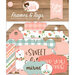 Echo Park - Baby Girl Collection - Ephemera - Frames and Tags