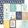 Echo Park - Hello Baby Boy Collection - 12 x 12 Double Sided Paper - 3 x 4 Journaling Cards