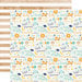 Echo Park - Hello Baby Boy Collection - 12 x 12 Double Sided Paper - Baby Boy Words