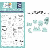 Echo Park - Hello Baby Boy Collection - Designer Dies and Clear Photopolymer Stamp Set - New Arrival