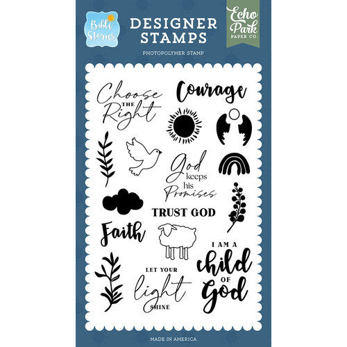 Echo Park - Bible Stories Collection - Clear Photopolymer Stamps - Choose the Right