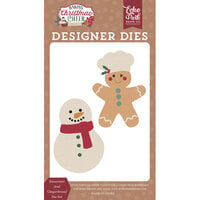 Echo Park - Baking Christmas Cheer Collection - Designer Dies - Snowman And Gingerbread