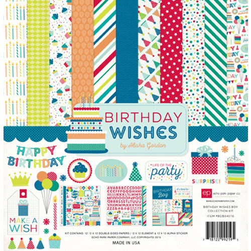 Echo Park - Birthday Collection - Boy - 12 x 12 Collection Kit