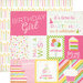 Echo Park - Birthday Collection - Girl - 12 x 12 Double Sided Paper - Journaling Cards
