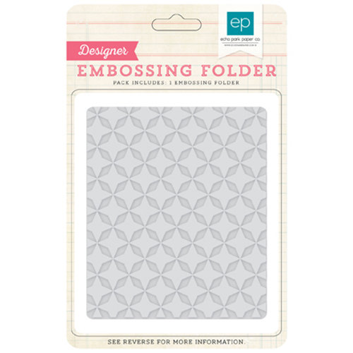 Echo Park - Birthday Collection - Girl - Embossing Folders - Quilted Star