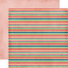 Echo Park - Beautiful Life Collection - 12 x 12 Double Sided Paper - Stripes