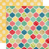 Echo Park - Beautiful Life Collection - 12 x 12 Double Sided Paper - Quatrefoil