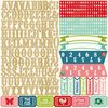 Echo Park - Beautiful Life Collection - 12 x 12 Cardstock Stickers - Alphabet