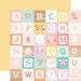 Echo Park - Hello Baby Girl Collection - 12 x 12 Double Sided Paper - Girl Alphabet Blocks