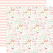 Echo Park - Hello Baby Girl Collection - 12 x 12 Double Sided Paper - Baby Girl Words