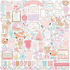 Echo Park - Hello Baby Girl Collection - 12 x 12 Cardstock Stickers - Elements