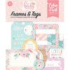 Echo Park - Hello Baby Girl Collection - Ephemera - Frames and Tags