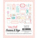 Echo Park - Hello Baby Girl Collection - Ephemera - Frames and Tags