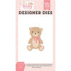 Echo Park - Hello Baby Girl Collection - Designer Dies - Sweet Teddy Bear