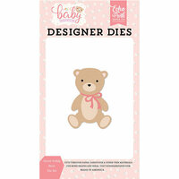 Echo Park - Hello Baby Girl Collection - Designer Dies - Sweet Teddy Bear